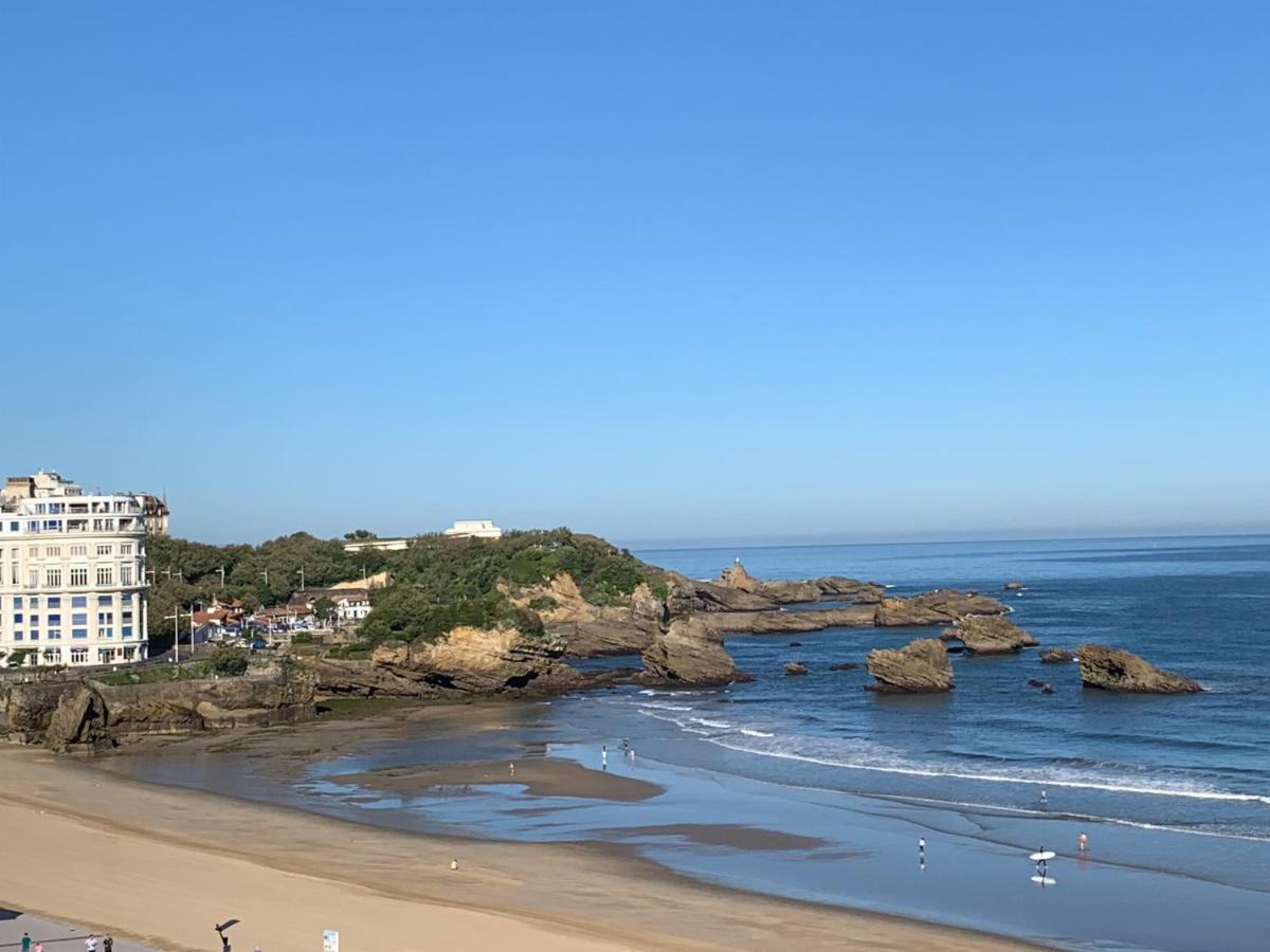 L'Ocean A Perte De Vue, La Grande Plage A Vos Pieds Biarritz Exteriör bild