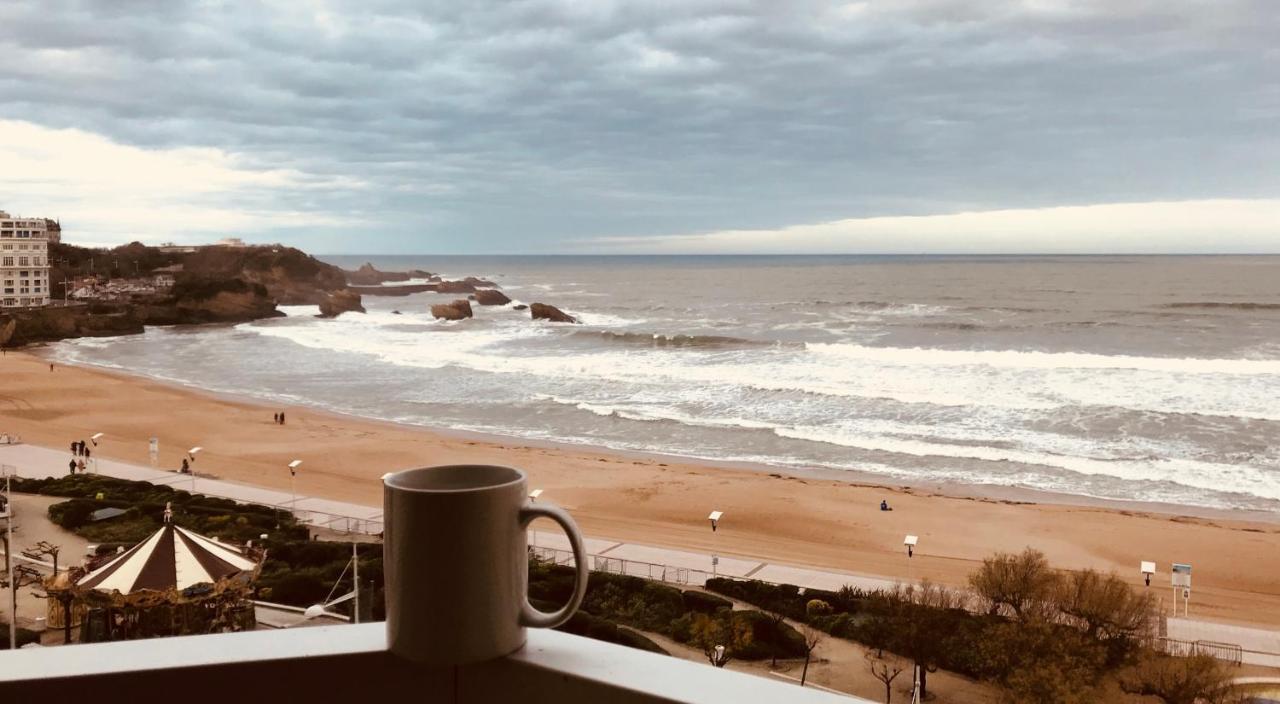 L'Ocean A Perte De Vue, La Grande Plage A Vos Pieds Biarritz Exteriör bild